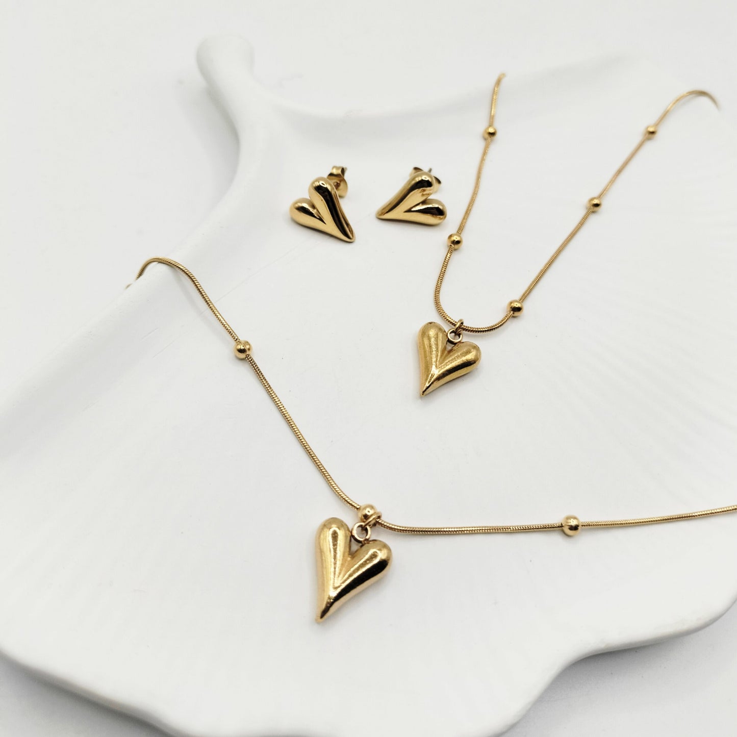 Love Heart Set -  Stainless Steel
