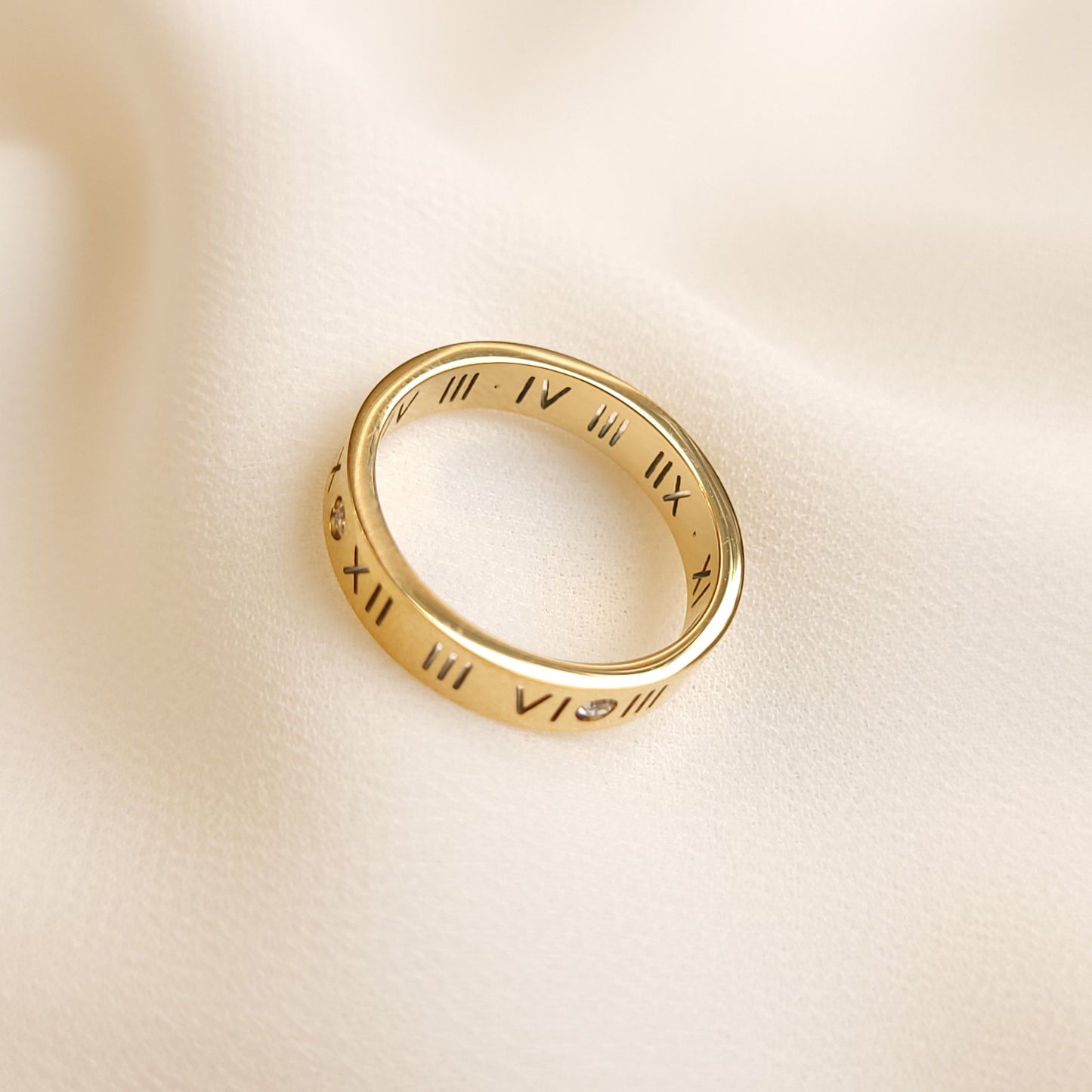 ROMAN NUMERAL BANGLE + RING SET