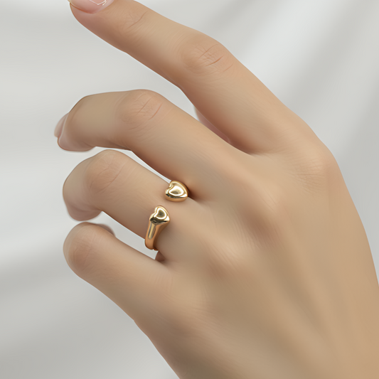 TWIN HEARTS RING
