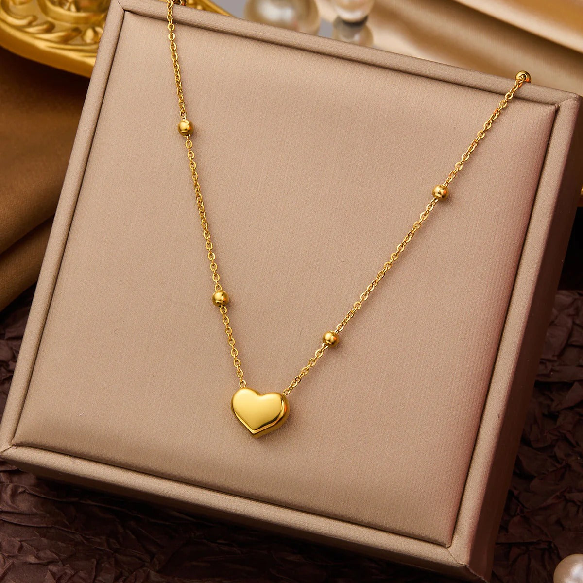 Premium Quality Minimal Heart Set- Stainless Steel